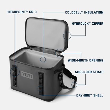 YETI Hopper Flip® 18 Soft Cooler Black