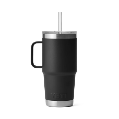 YETI Rambler® Mok Van 25 oz (710 ml) Met Rietjesdeksel Zwart