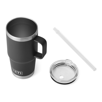 YETI Rambler® Mok Van 25 oz (710 ml) Met Rietjesdeksel Zwart