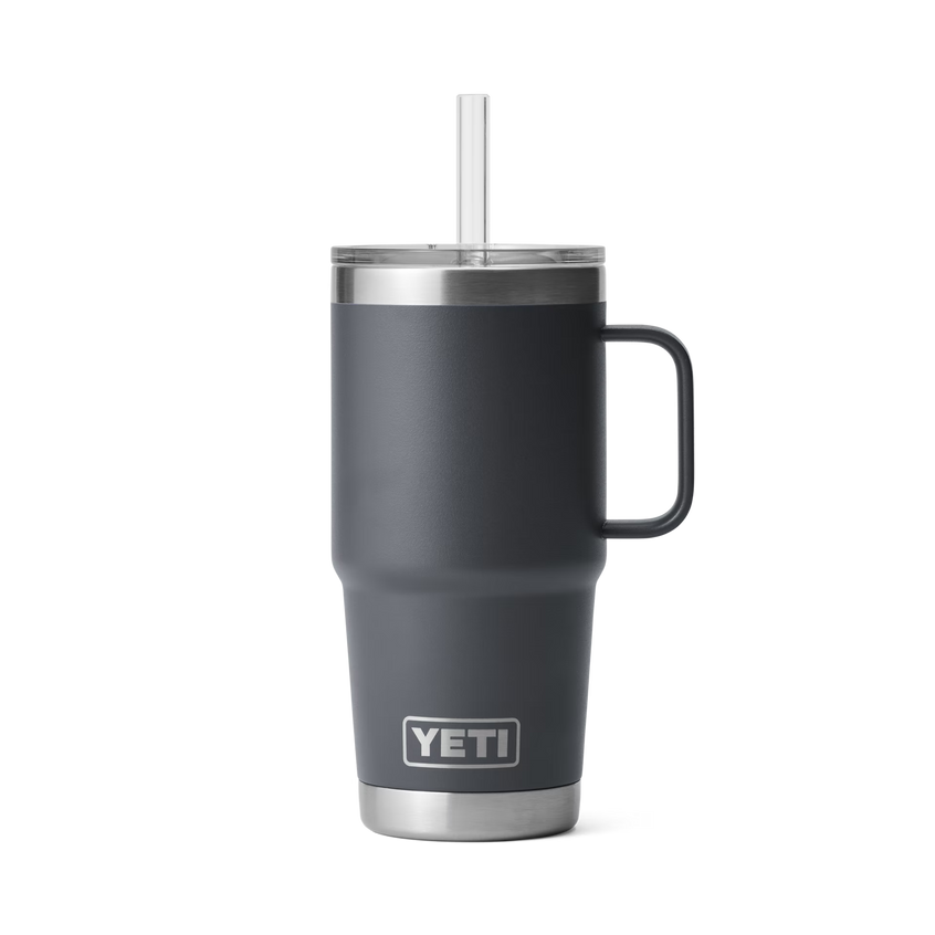 YETI Rambler® Mok Van 25 oz (710 ml) Met Rietjesdeksel Charcoal