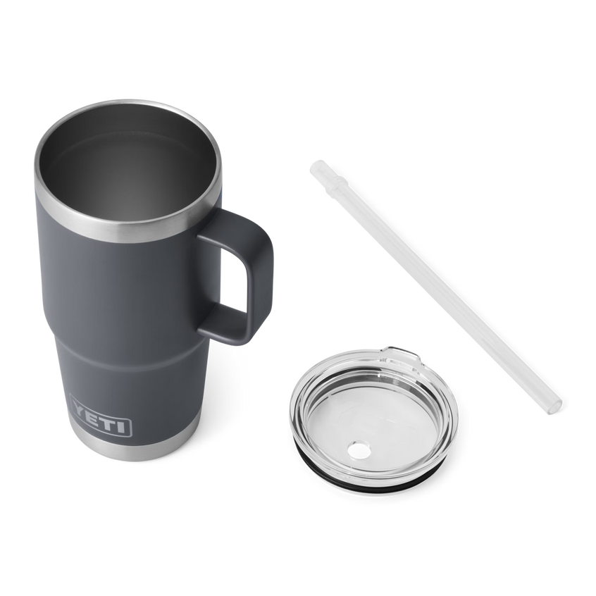 YETI Rambler® Mok Van 25 oz (710 ml) Met Rietjesdeksel Charcoal