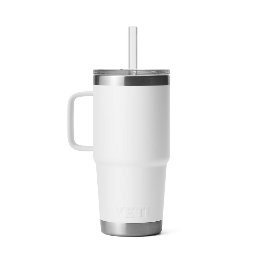 YETI Rambler® Mok Van 25 oz (710 ml) Met Rietjesdeksel Wit