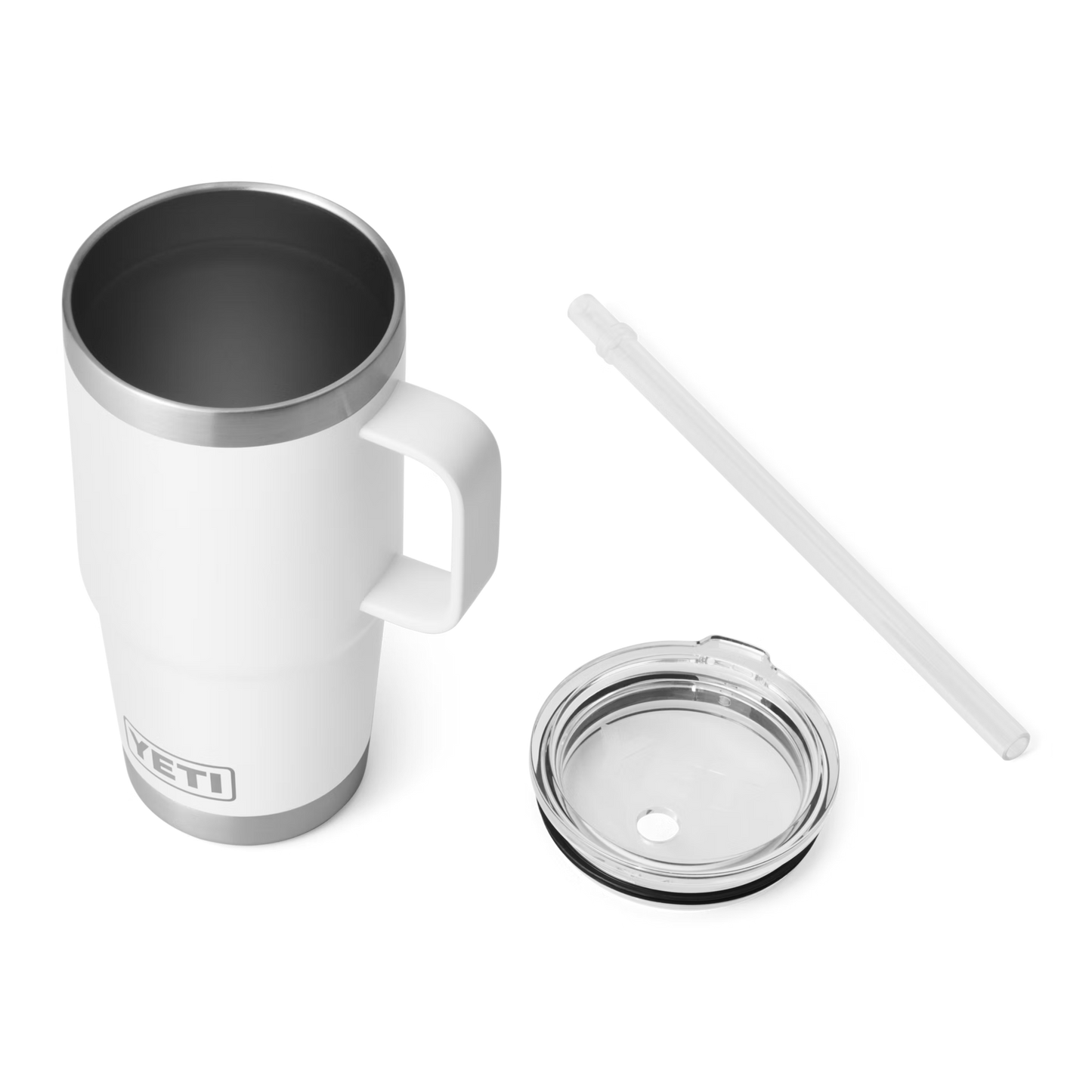 YETI Rambler® Mok Van 25 oz (710 ml) Met Rietjesdeksel Wit