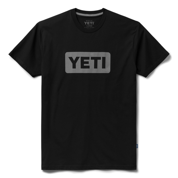 YETI Logo Badge Premium Short Sleeve T-Shirt Black/Grey