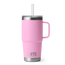 YETI Rambler® Mok Van 25 oz (710 ml) Met Rietjesdeksel Power Pink