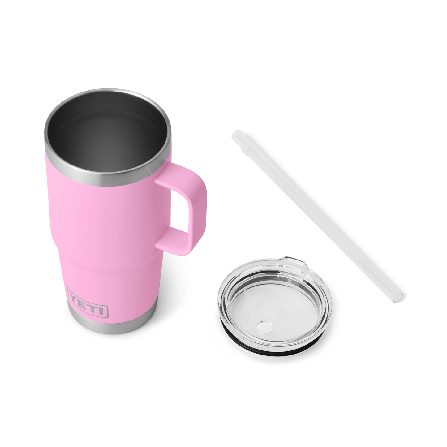 YETI Rambler® Mok Van 25 oz (710 ml) Met Rietjesdeksel Power Pink