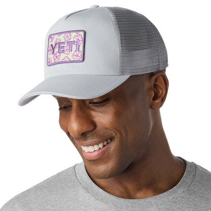YETIYETI™ Cherry Blossom Trucker Hat Grey