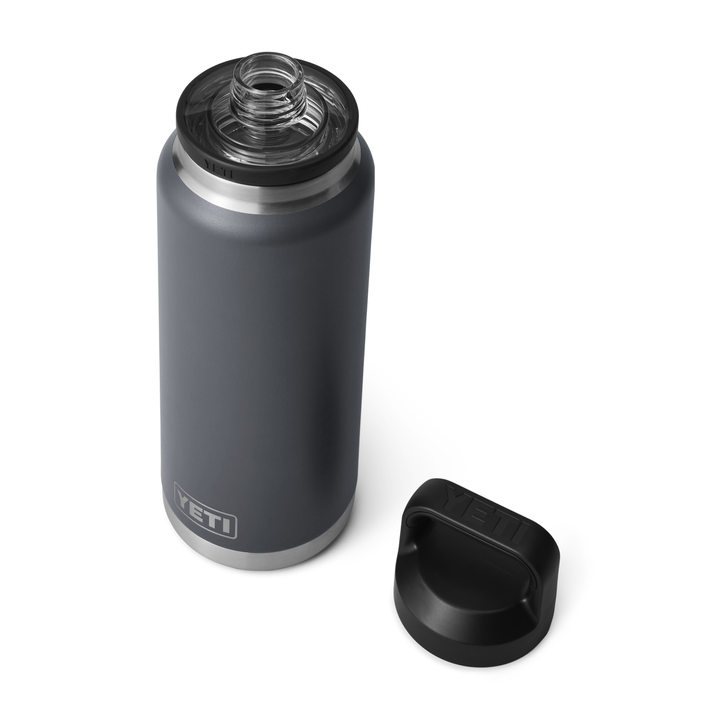 YETI Rambler® 36 oz Fles van 1065 ml met Chug Cap Charcoal