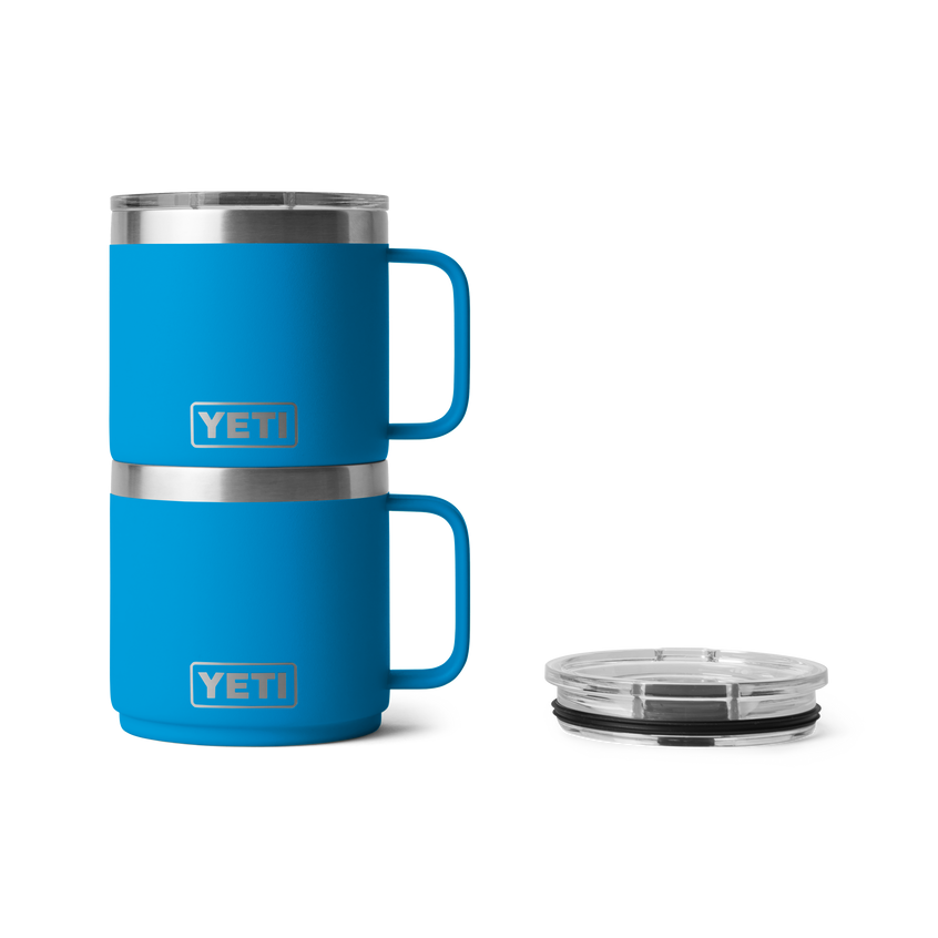 YETI Rambler® 14 oz (414 ml) Stapelbare Mok van Big Wave Blue