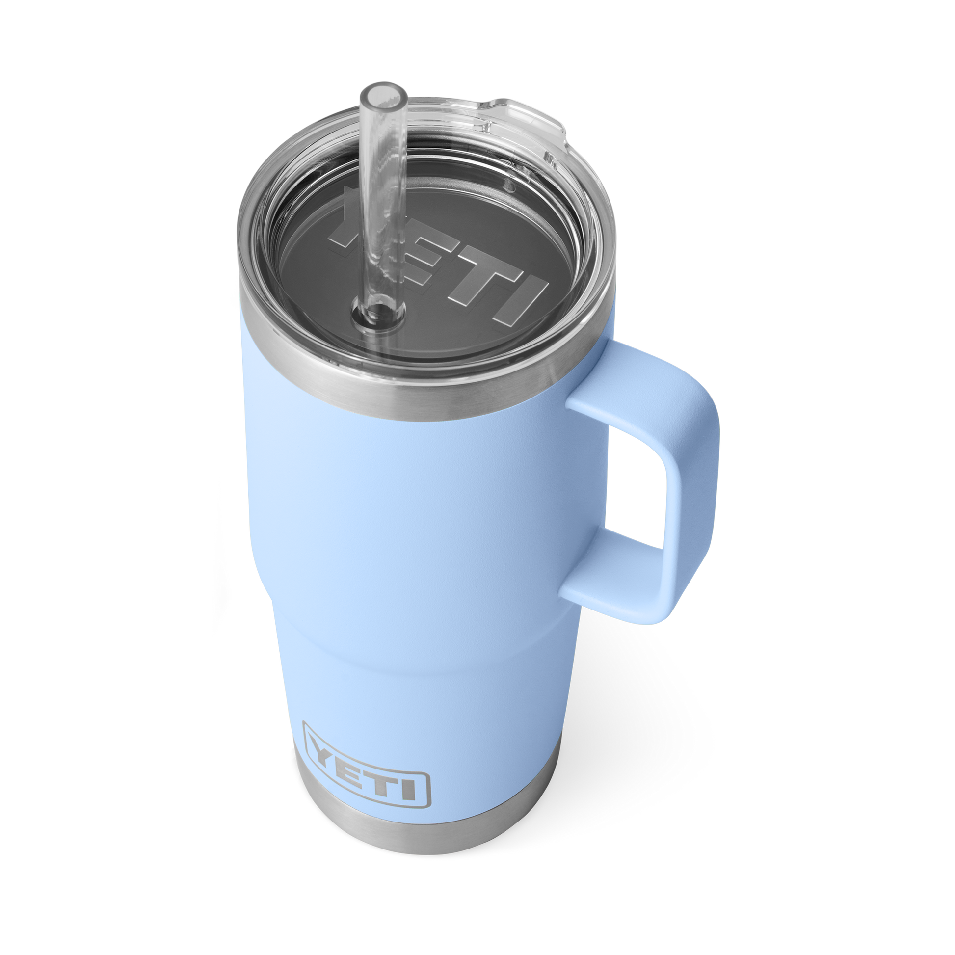 YETI Rambler® Mok Van 25 oz (710 ml) Met Rietjesdeksel Big Sky Blue