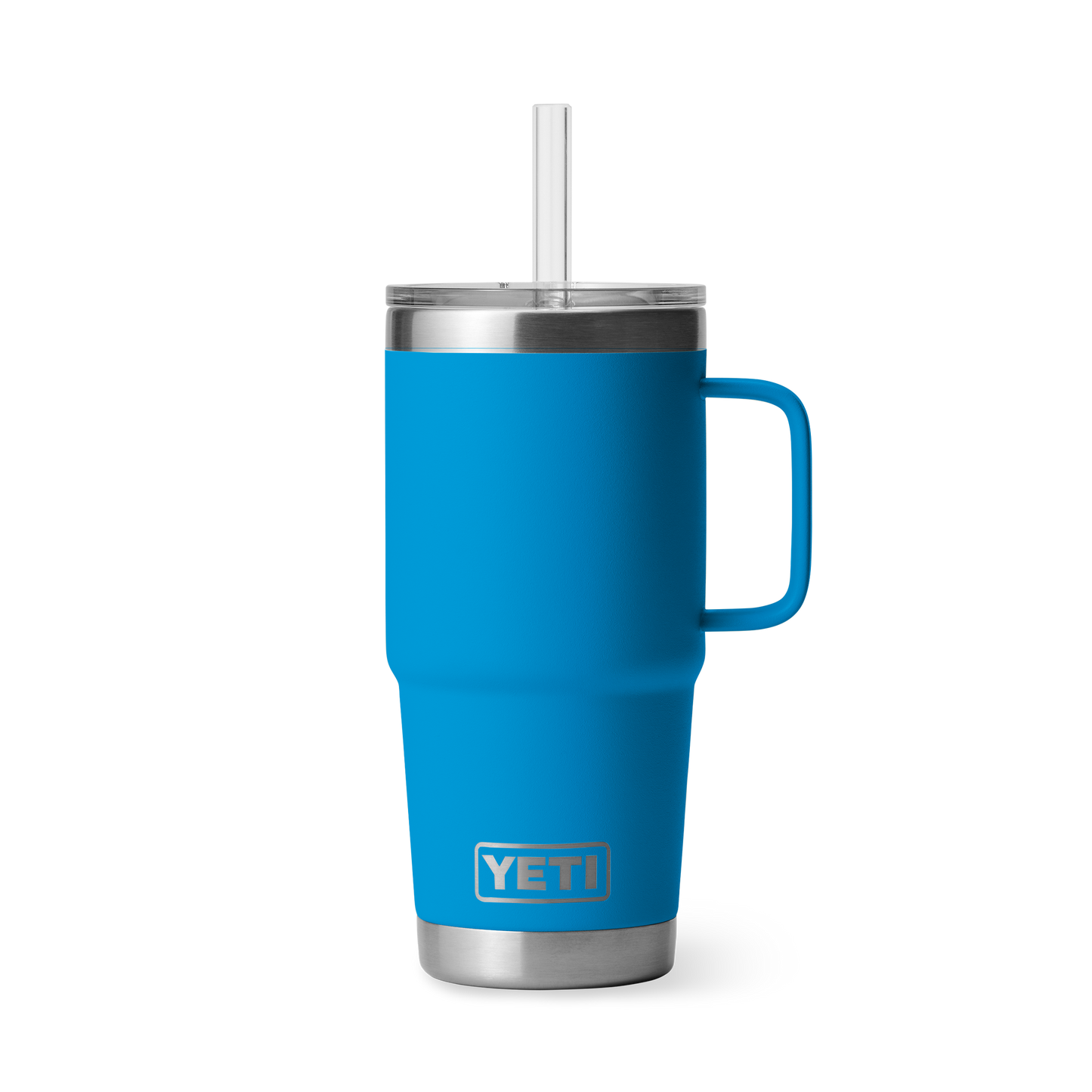 YETI Rambler® Mok Van 25 oz (710 ml) Met Rietjesdeksel Big Wave Blue