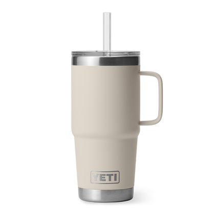 YETI Rambler® Mok Van 25 oz (710 ml) Met Rietjesdeksel Cape Taupe
