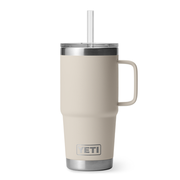 YETI Rambler® Mok Van 25 oz (710 ml) Met Rietjesdeksel Cape Taupe