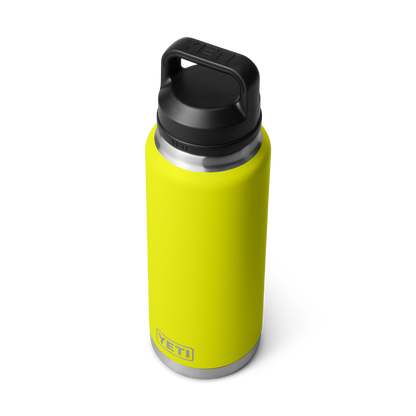 YETI Rambler® 36 oz Fles van 1065 ml met Chug Cap Firefly Yellow