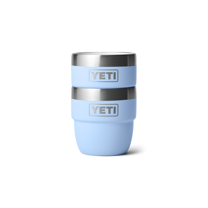 YETI Rambler® 4 oz (118 ml) stapelbare beker Big Sky Blue