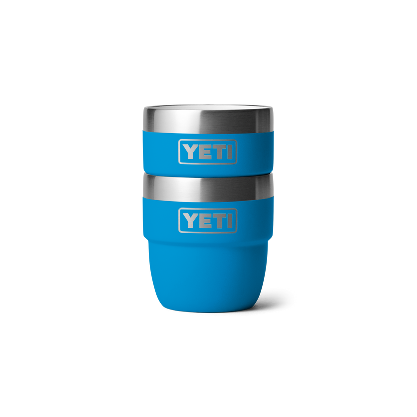 YETI Rambler® 4 oz (118 ml) stapelbare beker Big Wave Blue