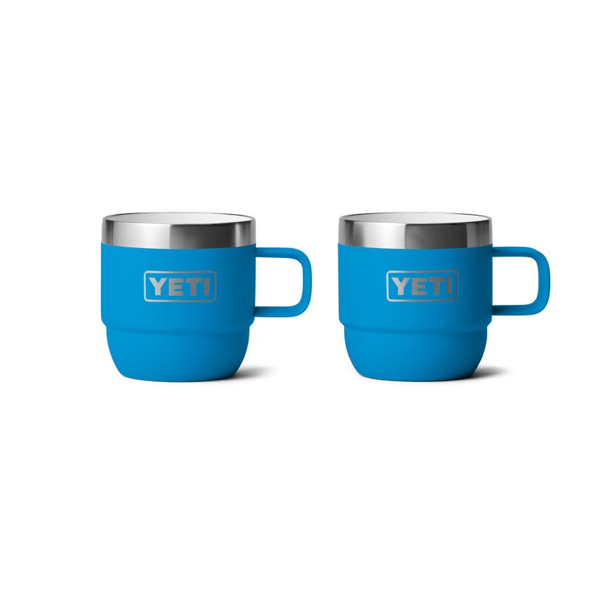 YETI Rambler® 6 oz (177 ml) stapelbare mokken Big Wave Blue