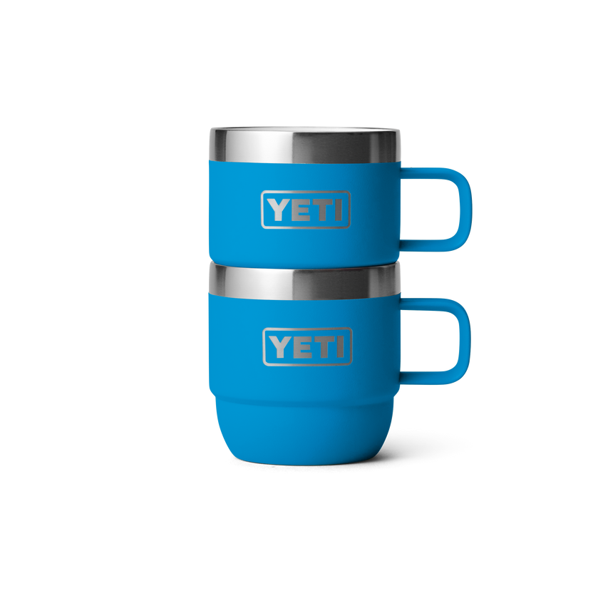 YETI Rambler® 6 oz (177 ml) stapelbare mokken Big Wave Blue