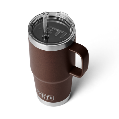 YETI Rambler® Mok Van 25 oz (710 ml) Met Rietjesdeksel Wetlands Brown