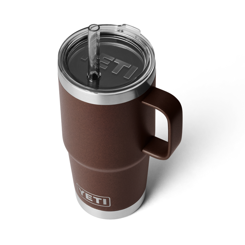 YETI Rambler® Mok Van 25 oz (710 ml) Met Rietjesdeksel Wetlands Brown