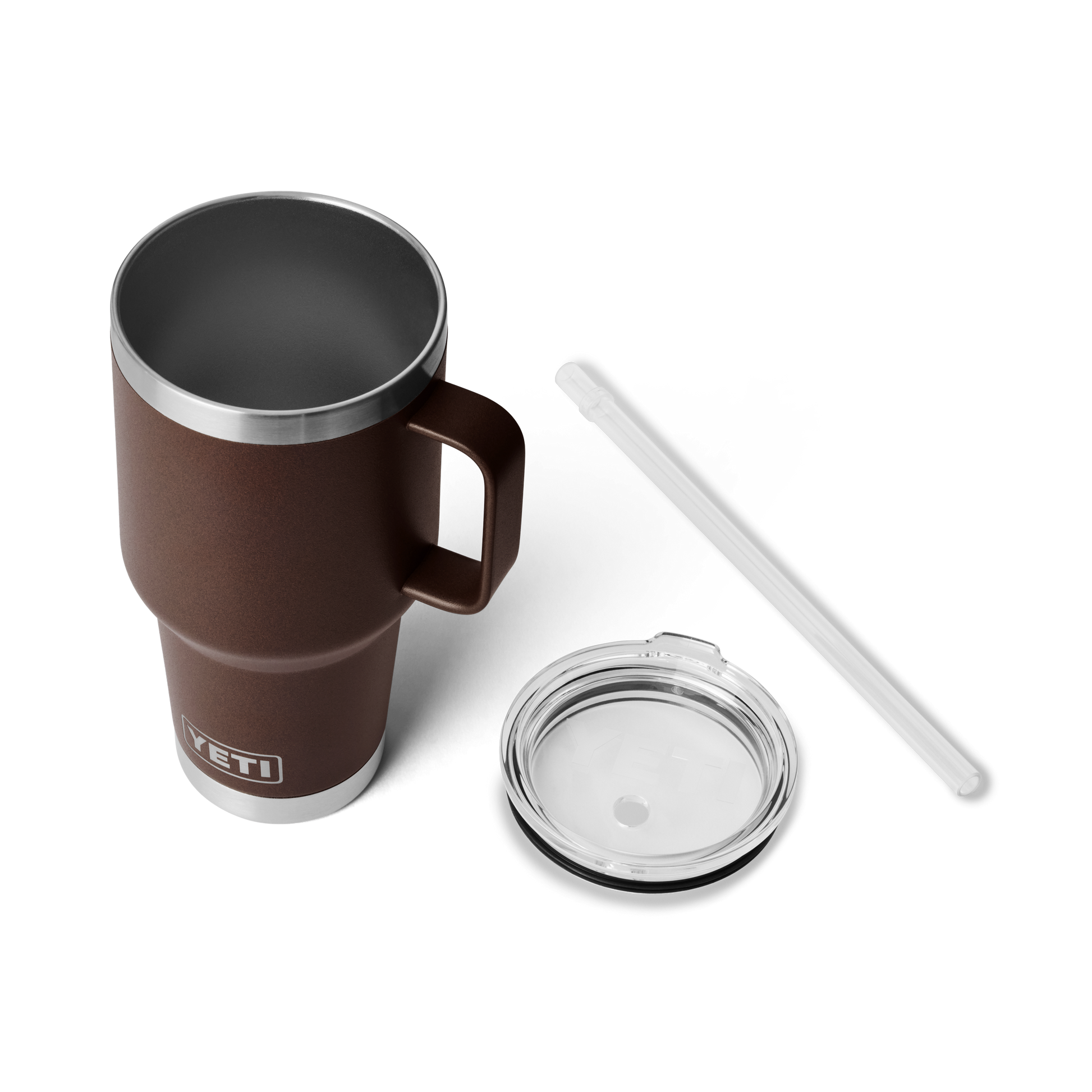 YETI Rambler® Mok Van 35 oz (994 ml) Met Rietjesdeksel Wetlands Brown