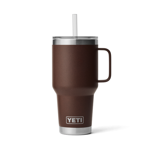 YETI Rambler® Mok Van 35 oz (994 ml) Met Rietjesdeksel Wetlands Brown