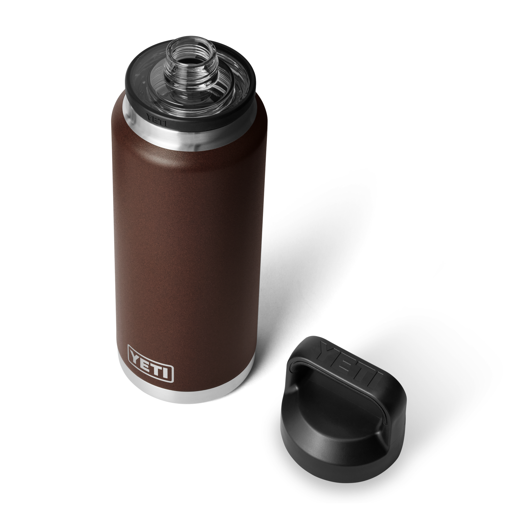 YETI Rambler® 36 oz Fles van 1065 ml met Chug Cap Wetlands Brown