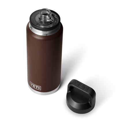 YETI Rambler® 36 oz Fles van 1065 ml met Chug Cap Wetlands Brown