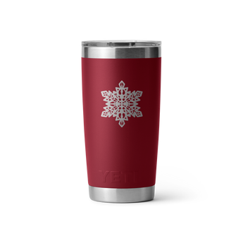 Rambler® 20 oz Beker van 591 ml - Sneeuwvlok Harvest Red