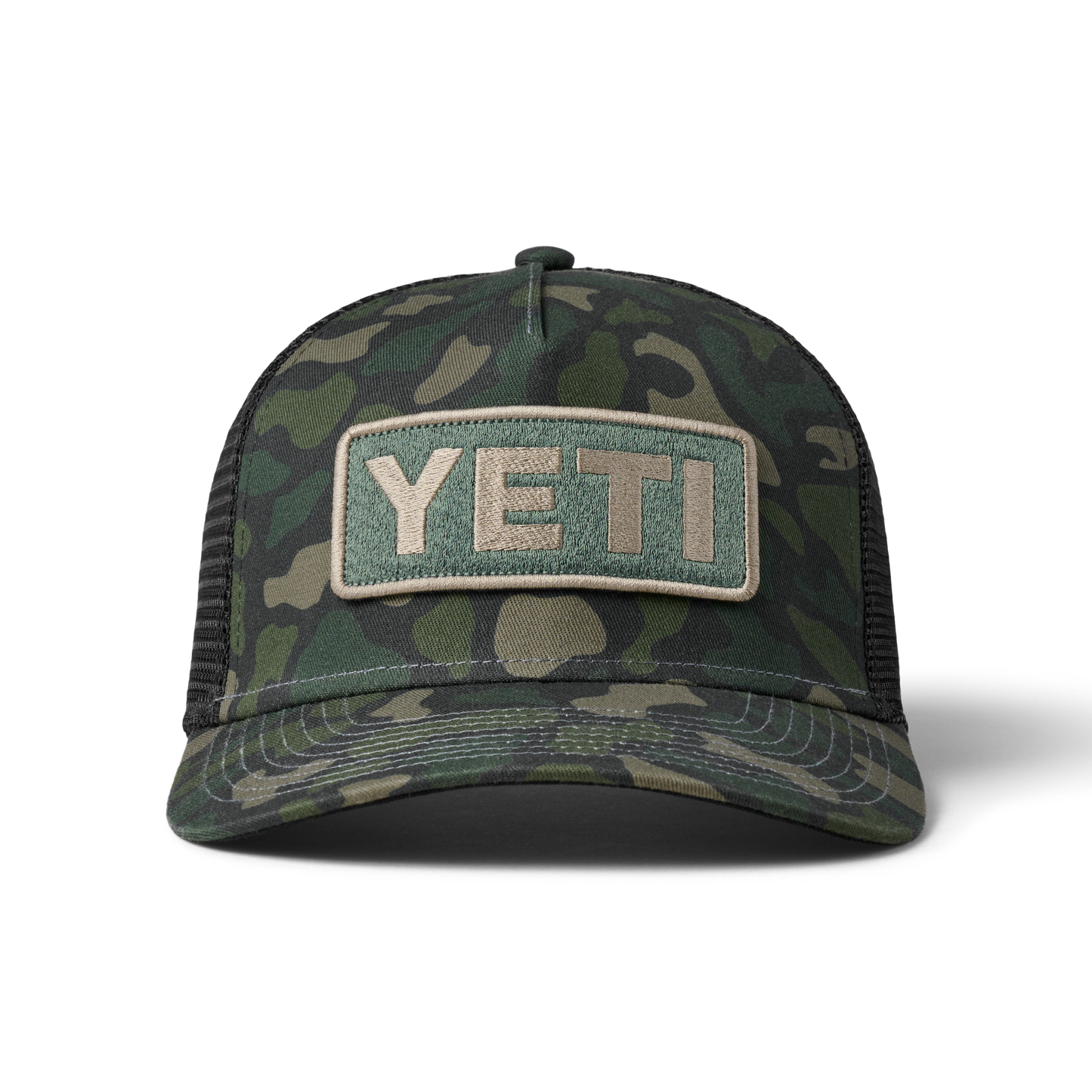 YETI Truckerspet in camouflagekleuren met logo Green Camo