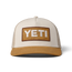 YETI Truckerspet van imitatiesuède met logo Khaki/Tan
