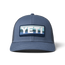 YETI Truckerspet met Sunrise-badge Deep Blue