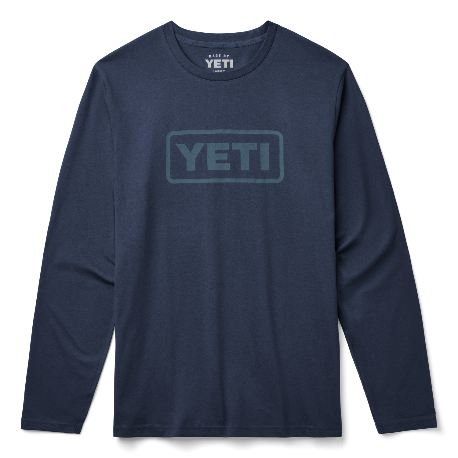 YETI T-shirt met lange mouwen en logo-badge Navy