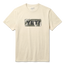 YETI T-shirt met korte mouwen en baars-badge Heather Cream