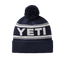 YETI Gebreide retrobeanie met logo Navy/Wit