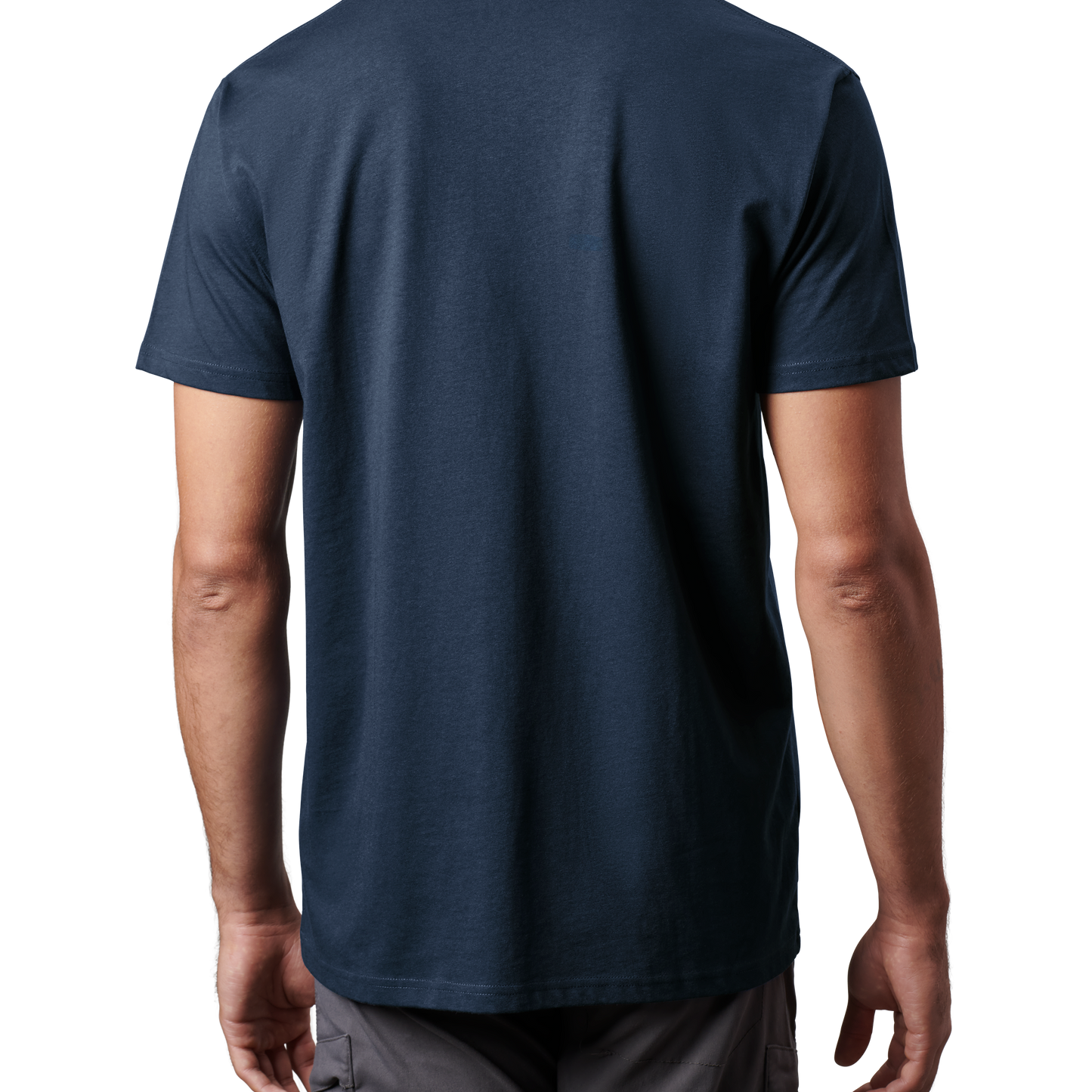 YETI Premium T-shirt met korte mouwen met zakje Navy