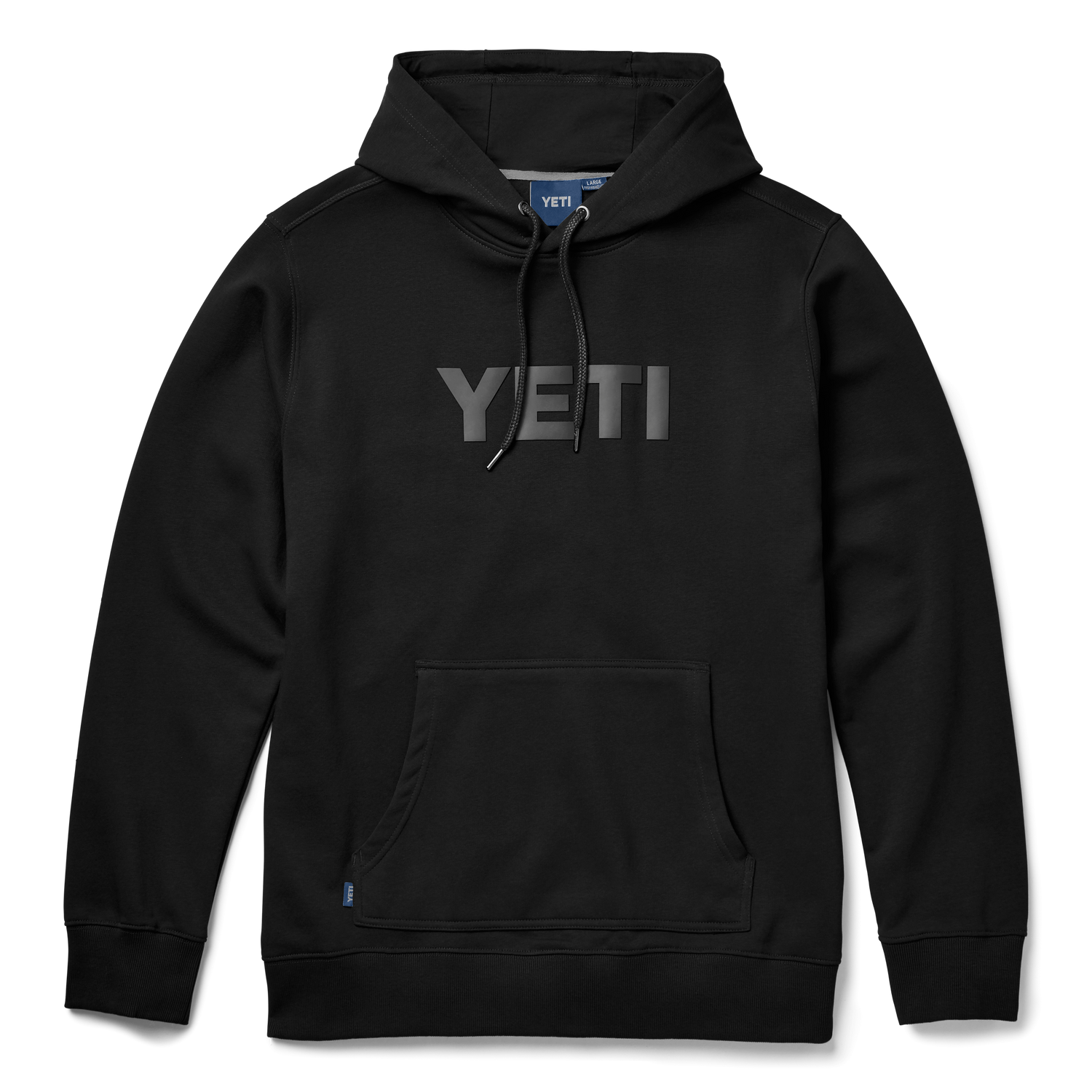 YETI Hoody van geborstelde fleece Zwart