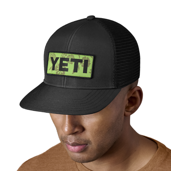 YETI Truckerspet met logo-badge Zwart